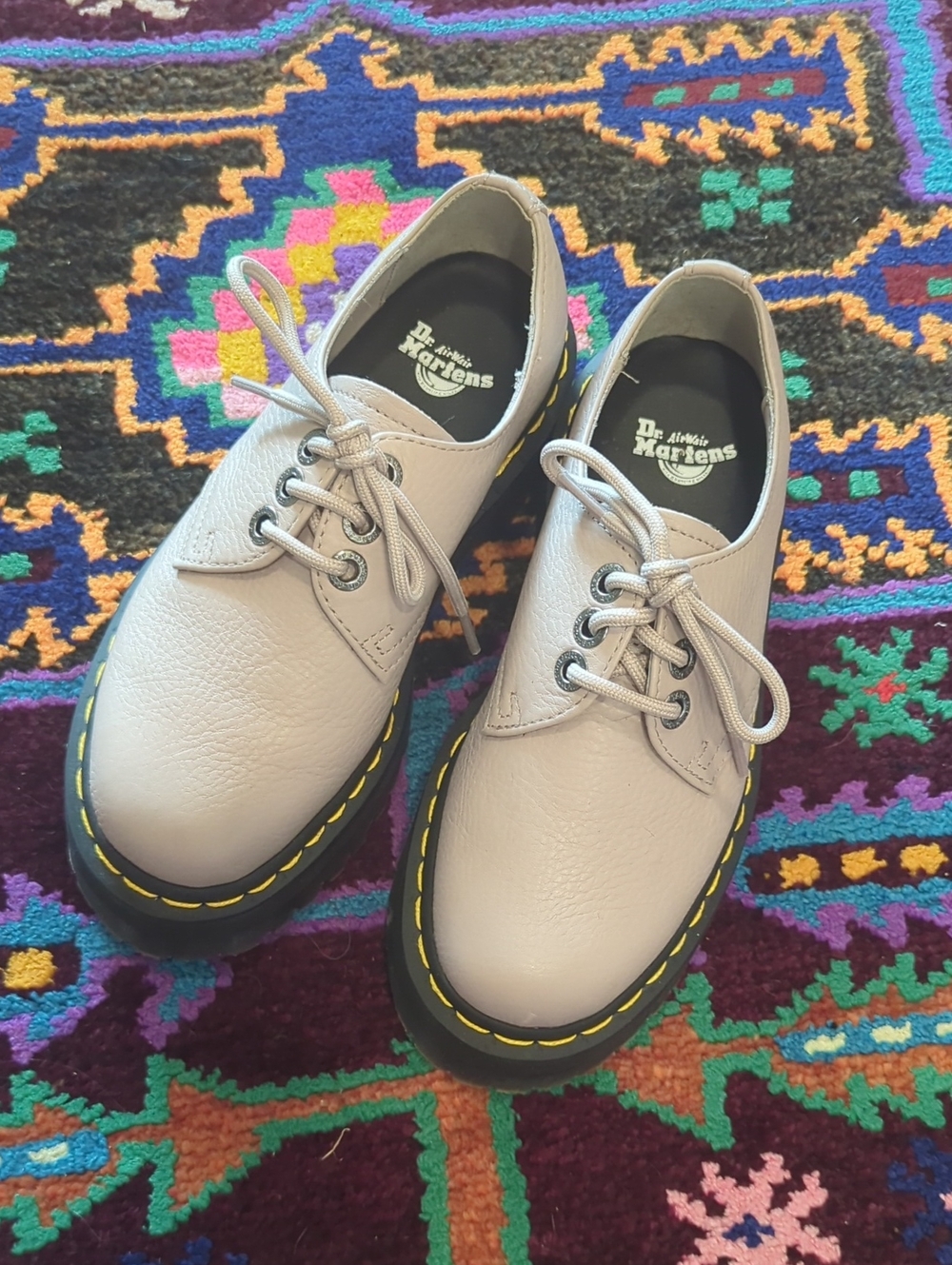 Dr. Martens 1461 QUAD II In Vintage Taupe 📐 6 Women's